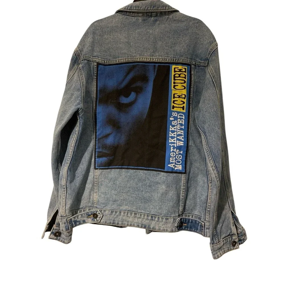 Ice Cube AmeriKKKa’s MOST WANTED‎ Denim Trucker Jacket Men’s Size M